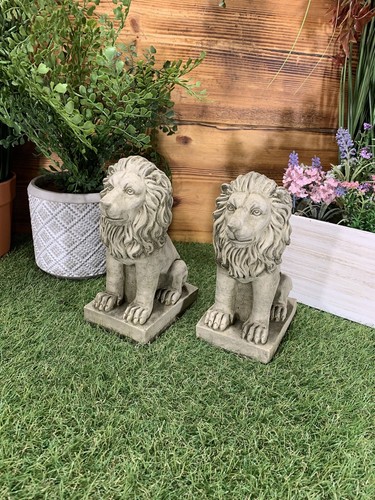 Stone garden pair small - stone,