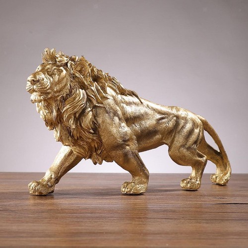 Resin figurine lion statue - lion,