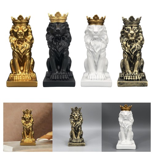 Lion with crown figurine - with,