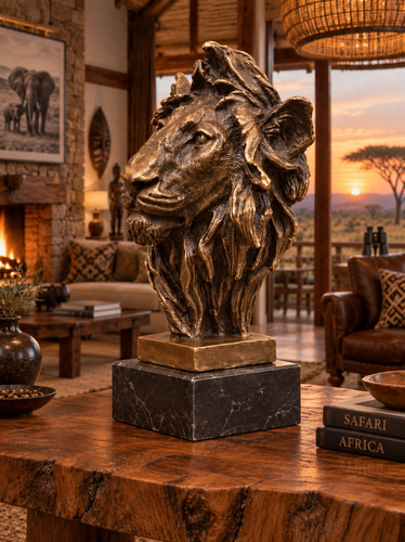 Bronze sculpture lion s - bronze, a