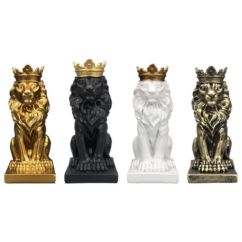 Lion with crown figurine - crown,