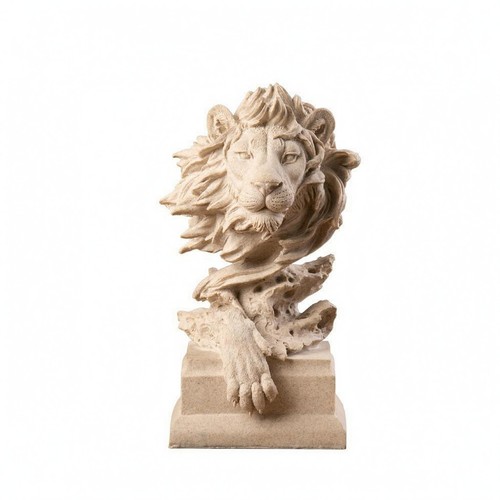 Abstract lion statue layered - statue,