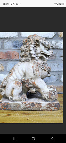 Stone lion garden - stone,