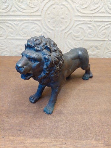 Antique bronze heavy lion - bronze,