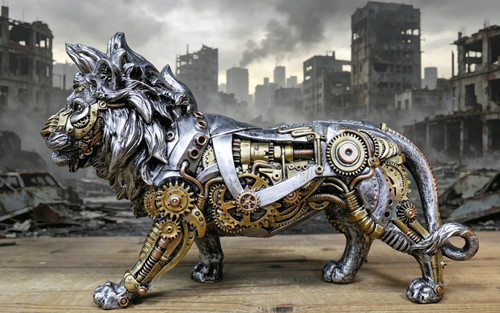 Large fantasy lion - fantasy, ornament