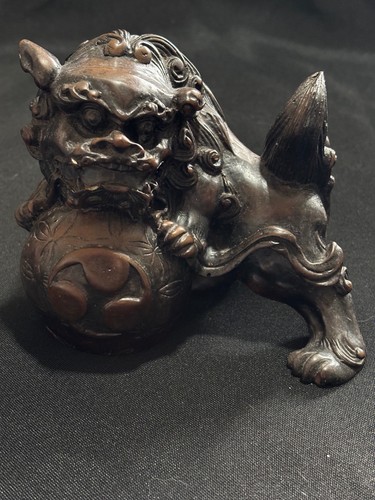 Chinese bronze foo dog - chinese,