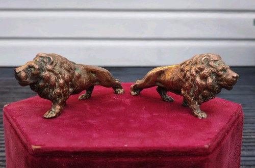 Antique pair heavy bronze - of,