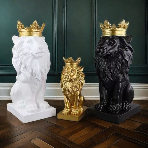 Model lion statue garden - garden, home