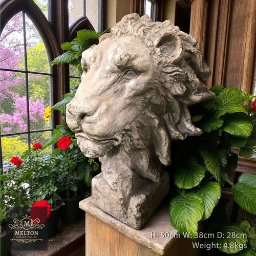 Large rustic aged - aged, lion
