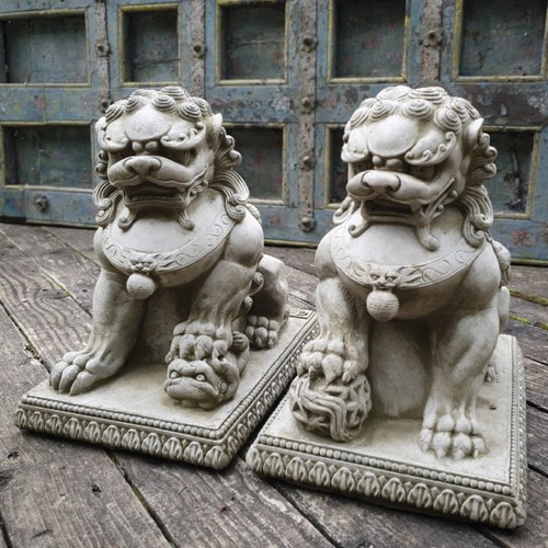 Pair foo dog - of,