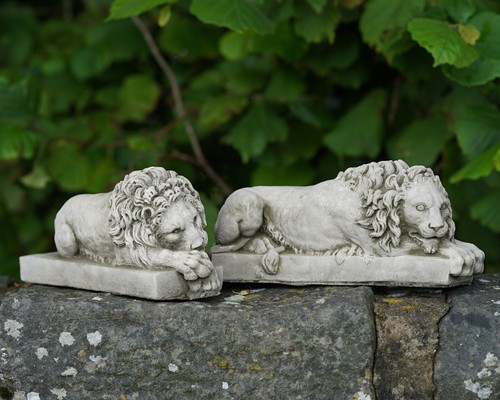 Pair canova lion stone - canova,