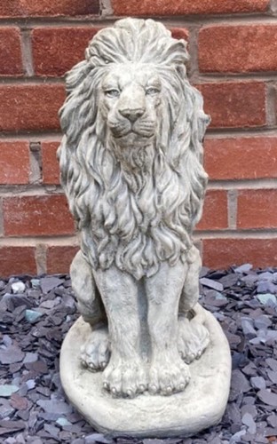 Stone garden lion - stone,