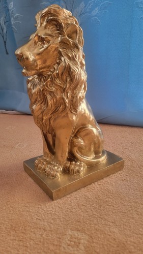 Large lion statue - lion, handmade