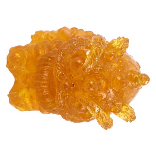 Crystal resin lion figurine - crystal,