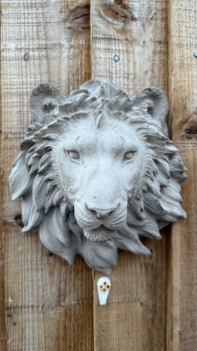 Handmade concrete lion head - handmade,