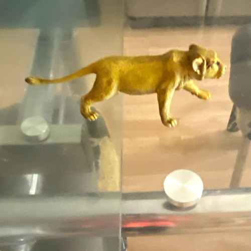 Brass lion animal - lion, model