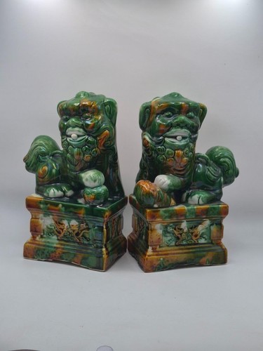 Vintage pair chinese sancai - chinese,