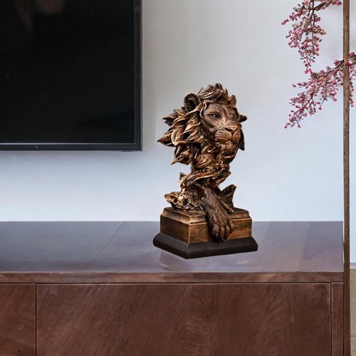 Lion statue resin lifelike - statue,