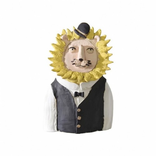 Lion bust statue gold - lion,