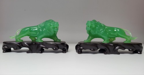 Vintage chinese lions statues - vintage,