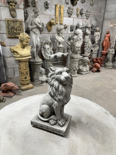 Garden ornament lion with - garden,