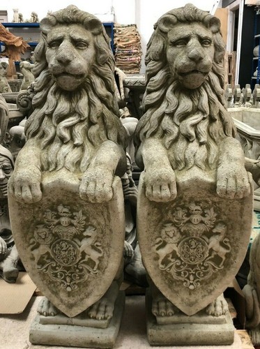 Pair armorial lion - armorial, |