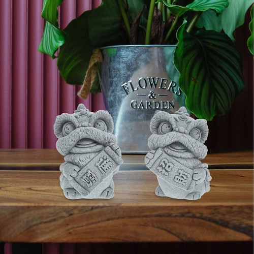 2pcs mini lion statue - 2pcs,