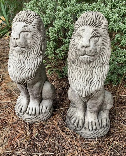 Stone garden pair - stone,