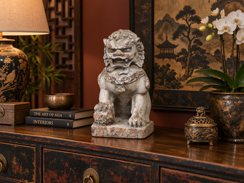 Chinese foo dog - chinese, stone