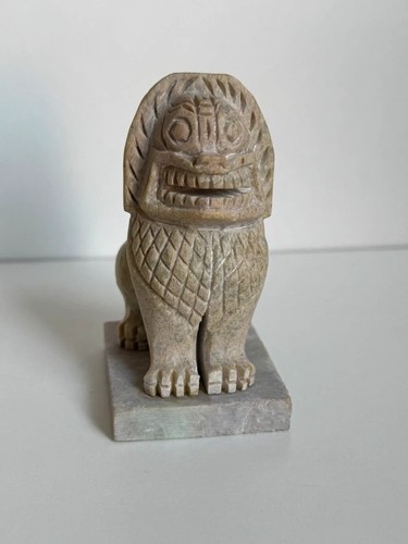 Vintage hand carved soapstone - hand,