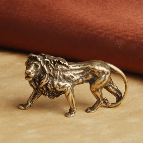 Vintage brass lion mini - vintage,