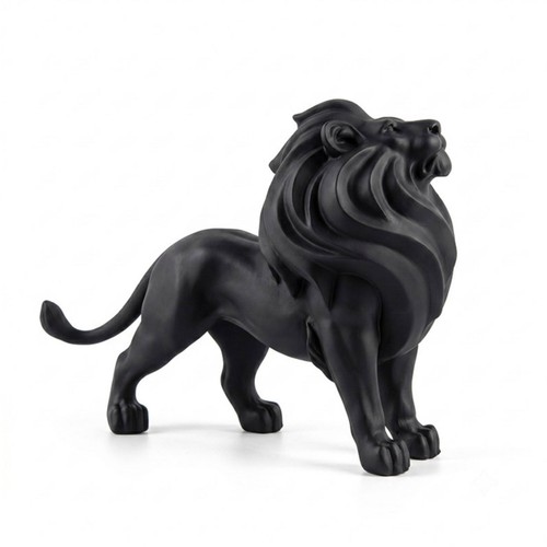 Standing lion statue matte - lion,