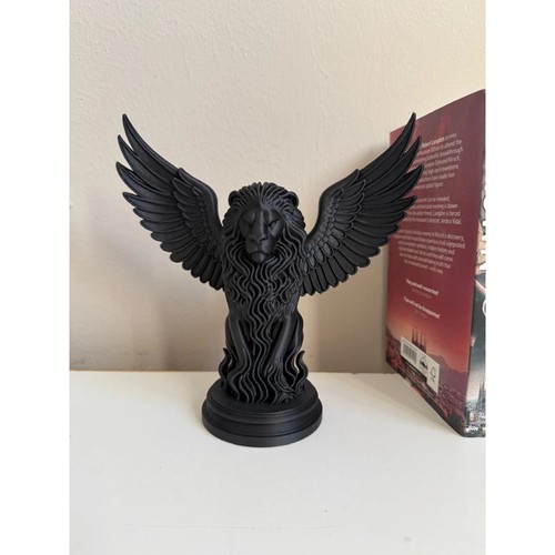 Gothic high detail winged lion - gothic,